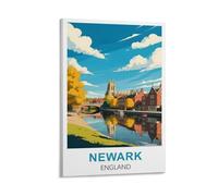Newark on Trent Vintage Travel Poster 12x18inch(30x45cm) Canvas Wall Art Print Painting for Wall Decor Living Room Bedroom