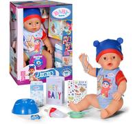 BABY born Jonas 43cm, Baby Doll with 10 lifelike functions and accessories- Suitable for Children Aged 3+