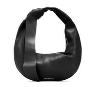 NEWBELLA Women’s Soft PU Leather Crescent Hobo Bag - Foldable Shoulder Purse with Zipper Closure, Stylish Slouchy Tote, Dark Black