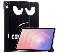 Newbillion Case Compatible with Samsung Galaxy Tab S11 (SM-X730/SM-X736B) 11 Inch 2025, Slim Trifold Stand Hard Back Shell Shockproof Cover with Auto Wake/Sleep, Don't Touch Me