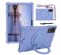 Newbillion Rotating Retro Universal 11 Inch Tablet Case Compatible with DOOGEE T30 PRO /T30S/T30E/T30SE, Blackview Tab 90a WIFI/Tab9 WIFI, TECLAST P50/T50HD, OUKITEL OT8/OT11, UMIDIGI A15 (Purple)