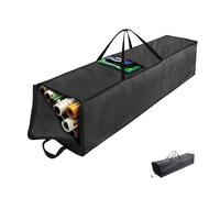 Newbob Christmas Wrapping Paper Storage Bag, Gift Wrap Organizer Storage for Paper Rolls up to 30 Rolls, Heavy Duty Sturdy Waterproof Wrapping Paper Organizer with Side Pockets&Handles&Zippers