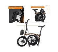 NEWBOLER Foldable for Bag 6L Quick Release Waterproof Hard Shell Folding Bike Bag for Folding Bike