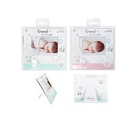 Newborn Announcement Card Frames Baby Arrival Keepsake Picture Frame Baby Scan Photo Frame Picture Frame Baby Announcement Card Greeting Card Baby Keepsake Baby Picture Frame - Blue Pack of 2