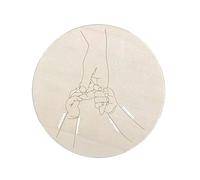 Newborn Arrivals Commemorative Wooden Disc Baby Birth Keepsakes with Exquisite Craftsmanship for Baby Room Decoration