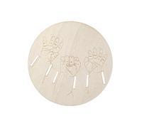 Newborn Arrivals Commemorative Wooden Disc Baby Birth Keepsakes with Exquisite Craftsmanship for Baby Room Decoration Engraved Baby Mementos