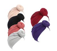 Newborn Baby Cotton Cloth Turban Toddler Rabbit Hospital Hat Ear Hat Kids Set Baby Cap, Mn19, 3-36 Months