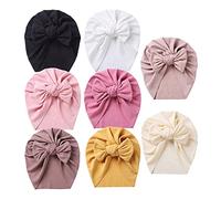 Newborn Baby Cotton Cloth Turban Toddler Rabbit Hospital Hat Ear Hat Kids Set Baby Cap, Qsmy02, 3-36 Months