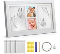 Newborn Baby Handprint and Footprint Picture Frame Kit,Baby Footprint kit, Perfect for Baby Boy Gifts, and Pets, Baby Shower Gifts, Newborn Baby Keepsake Frames,Baby Birthday Gift,Best New Mom Gift.