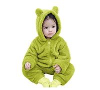 Newborn Baby Jumpsuit Hooded Fleece Rompers Onesie Hooded Footie Jumpsuit Thick Winter Outwears One-Piece Jumpsuit Soft Fleece Jumpsuit Warm Jumpsuits For Babies