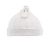Newborn Baby Knot Cotton Hat - Boys & Girls 0-6 Months H23 (White)