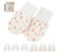 Newborn Baby Mittens Anti Scratch Baby Mittens No Scratch Mittens Baby Gloves for 0-6 Months Boys Girls (6 Pairs)