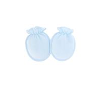 Newborn Baby Mittens Toddler No Scratch Mittens for 0 6 Months Baby Boys Girls 1 Pair Cow Print Baby Stuff (Blue, One Size)