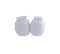 Newborn Baby Mittens Toddler No Scratch Mittens for 0 6 Months Baby Boys Girls 1 Pair Cow Print Baby Stuff (Light Blue, One Size)