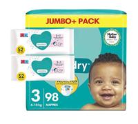 Newborn Baby Nappies with Wipes Bundle (Size 3)