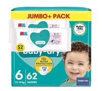 Newborn Baby Nappies with Wipes Bundle (Size 6)