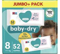 Newborn Baby Nappies with Wipes Bundle (Size 8)