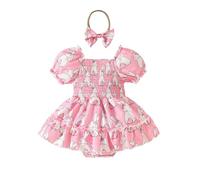 Newborn Baby Rompers Bodysuit for Boys and Girls Long/Short Sleeve Letter Print Cotton Girl Boy Crew Outfit Toddler 1st Birthday First Romper Pink