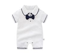 Newborn Baby Rompers Cute Grow for Girl or Boy and Comfortable Vests Cartoon Girls Boys Clothes Toddler 1st Birthday Outfit Bodysuits First Romper White