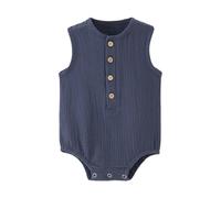 Newborn Baby Rompers Cute Grow for Girl or Boy Infant Toddlers Bodysuit Onesies Jumpsuit Sibling Matching Outfits Outfit Summer Clothes Toddler Kids Romper Navy