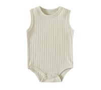 Newborn Baby Rompers Ribbed Cotton One Piece Outfit Infant Toddlers Bodysuit Onesies Cute Jumpsuit Girl Boy Crew Toddler 1st Birthday Clothes Green
