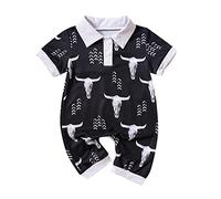 Newborn Baby Rompers Toddler Boy Girl Summer Top Clothes Pregnancy Reveal Gift Crew Outfit to 24 Months Bodysuits Cute Set Black