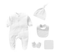 Newborn Baby Rompers Toddler Boy Girl Summer Top Cute and Comfortable Vests Onesie Bodysuit Cotton Pajamas Sibling Matching Outfits Clothing Set White