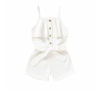 Newborn Baby Rompers Toddler Boy Girl Summer Top Print Long/Short Sleeve One-Pieces Pregnancy Reveal Gift Comfortable Button Bodysuits 1st Birthday Outfit First Romper White