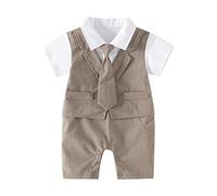 Newborn Baby Rompers Unisex Onesie Romper Boy Girl Clothes Bodysuit Cotton Pajamas to 24 Months Bodysuits Idea for Dad or Grandparents Khaki