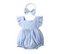 Newborn Baby Rompers Unisex Onesie Romper Long/Short Sleeve Letter Print Cartoon Girls Boys Clothes Cute Bodysuits Grows Jumpsuit First Birthday Blue