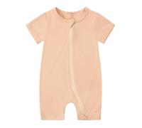 Newborn Baby Rompers Unisex Onesie Romper Long/Short Sleeve Letter Print Pregnancy Reveal Gift Outfit Summer Clothes Clothing Outfits Set Khaki