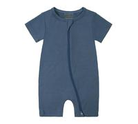 Newborn Baby Rompers Unisex Onesie Romper Long/Short Sleeve Letter Print Pregnancy Reveal Gift Outfit Summer Clothes Clothing Outfits Set Navy