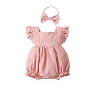 Newborn Baby Rompers Unisex Onesie Romper Print Long/Short Sleeve One-Pieces Pregnancy Reveal Gift Outfit Summer Clothes to 24 Months Bodysuits Idea for Dad or Grandparents Red