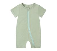 Newborn Baby Rompers Unisex Sleepsuits Boy Girl Clothes Cute Jumpsuit Bodysuits Comfortable and Onesies Light Green