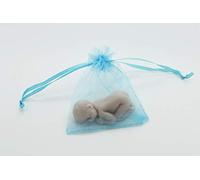 Newborn Baby Soap Favours Baby Shower Gender Reveal Organza Bag Guest Gifts Game Prizes Boy Girl Neutral Unisex (20., Blue)