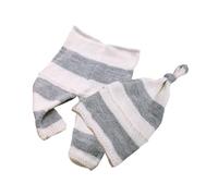 Newborn Baby Striped Pants and Long Tailed Hat Set for Photoshoots Soft & Comfortable Outfit Photography Props