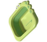 Newborn Baby Wash Basin Pp Collapsible Cartoon Green Basin