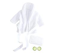 Newborn Bathrobe Towel Prop White Coral Fleece Funny Photo Prop Halloween | Skin-friendly, Comfortable Coral Fleece, Adorable Cartoon Style, Versatile Choice for Newborn and Baby Shoots