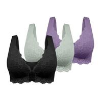 Newborn Bodysuit Short Bra No Ring Bra For Women Front Closure T Plus Size Unlined Busty Meal Set Child Porcelain, H, 3XL