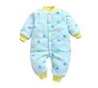 Newborn Bodysuits Baby Winter Hooded Romper Girls Boys Plush Jumpsuit Warm Outerwear Sleepwear Animal Onesie Clothing Gift Infant Outfit Sky Blue