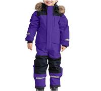Newborn Bodysuits Girls Boys Zipper Hooded Jumpsuit Fleece Snowsuit Cute Romper One Piece Hoodie Baby Clothing Gift Autumn Winter Outfits Purple