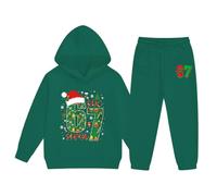 Newborn Christmas Outfit Baby Girl Six Seven Long Sleeve Velour Green New Santa Red Pullover Coming Home for The My 1st All-White