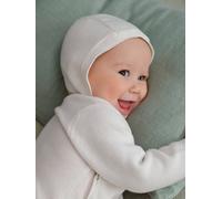 Newborn Combo: Jumpsuit & Beanie for Babies ecru