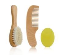 Newborn Cradle Brush Silicone Hair Brush Comb Set Hair Comb For Baby Scalp Massage Bath Brushes Travel Gear