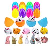 Newborn Female Months Easter Bunny Stress Pinching Easter Egg Twisting Toy Children's Party Surprise Eggshell Toy Easter Theme 3 Months Baby Games (Red, 6CM)