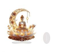 Newborn Flat Christmas Scene Desktop Decoration, Elegant 2D Acrylic Nativity Scene, Unique Religious, Aesthetic Tabletop Decor for Home, Church, Christian Holiday(C)