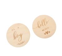 Newborn Growing up Cards 2pcs Creative Timber Commemorative