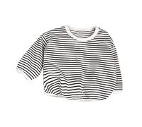 Newborn Infant Baby Girls Boys Autumn Striped Long Sleeve Shirt Tops Clothes Boys Tops 4t (Black, 2-3 Years)