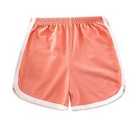 Newborn Infant Baby Girls Boys Solid Spring Summer Shorts Clothes Short Stories for Girls (Red, 0-6 Months)