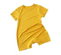 Newborn Infant Romper Bodysuit for Boys and Girls Baby Boy Girl Clothes Cartoon Cotton Pajamas to 24 Months Bodysuits Outfits Clothing Set Yellow